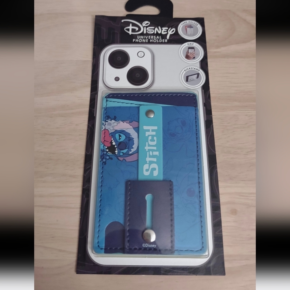 Disney Stitch Phone Stick On Wallet Cardholder Accessory Y2K